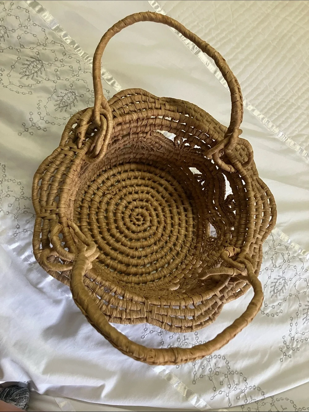 Woven Natural Rattan Storage Basket - Tan